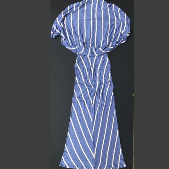 Fraiche By J. Periwinkle Jersey Dolman Maxi Dress - Picture 3 of 7